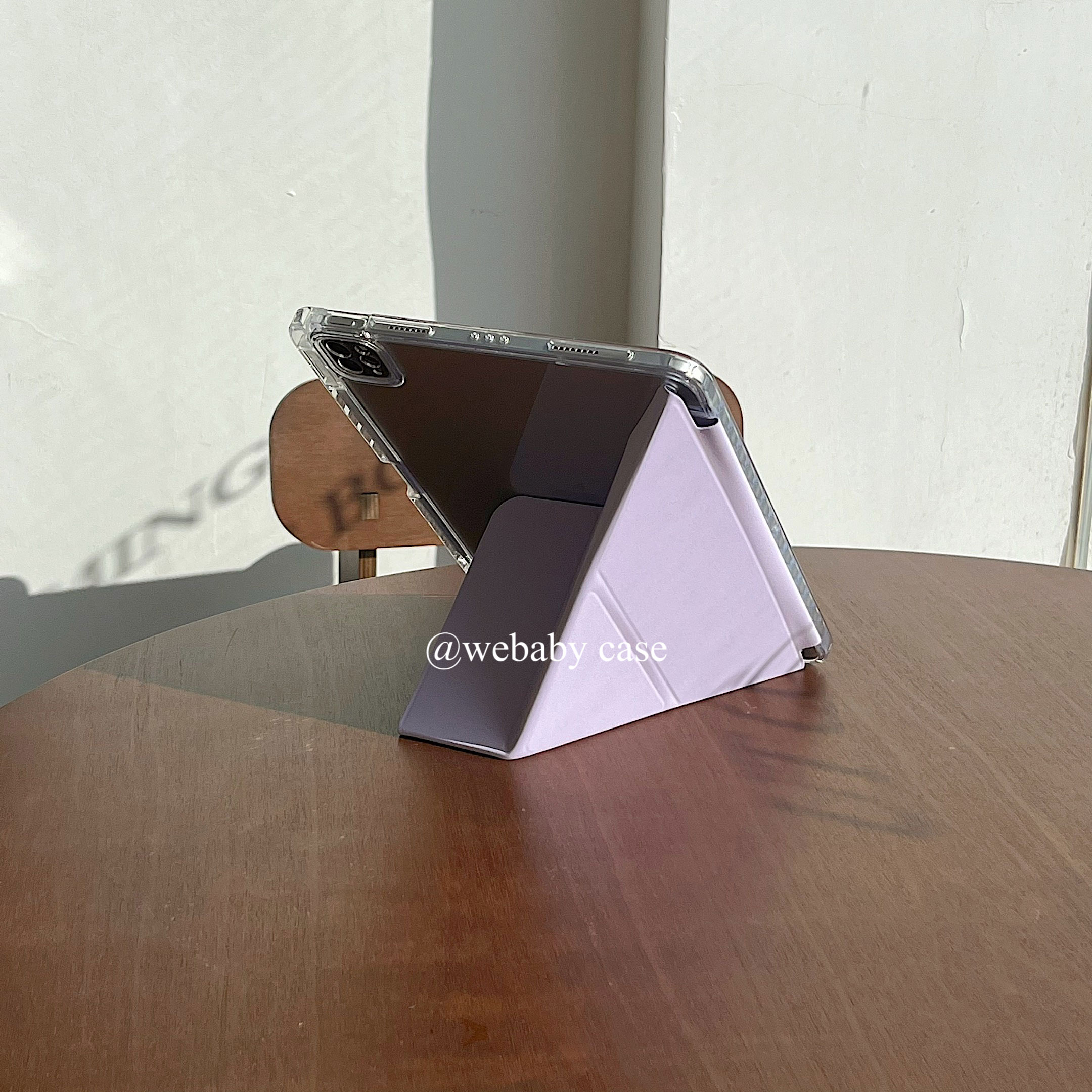 保护套韩国ouni香芋紫ipad壳Y折