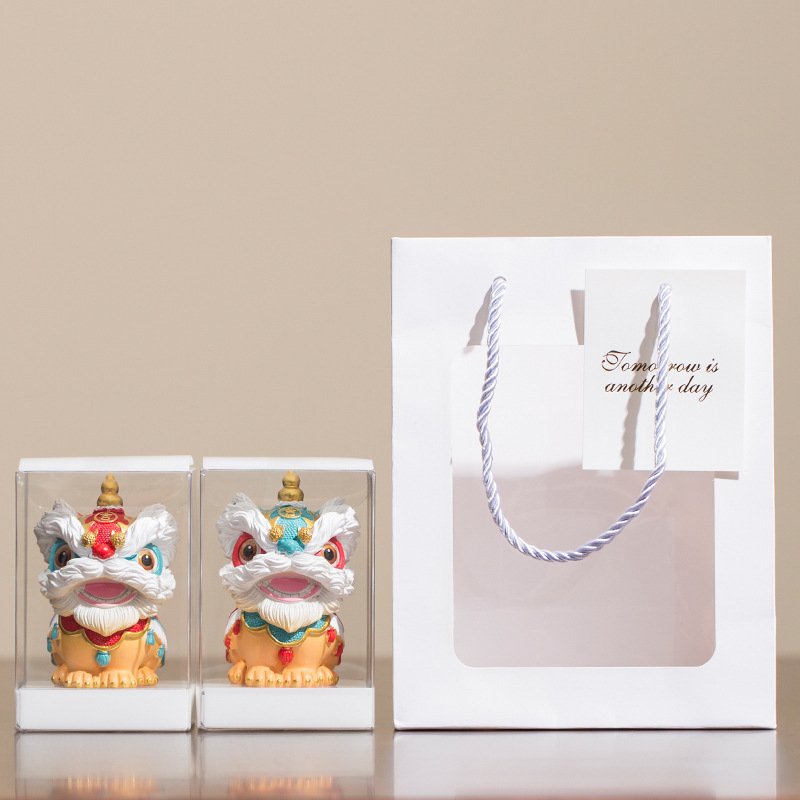 进口创意国潮醒狮文创特色礼品套装商务活动年会送客户伴手礼生日