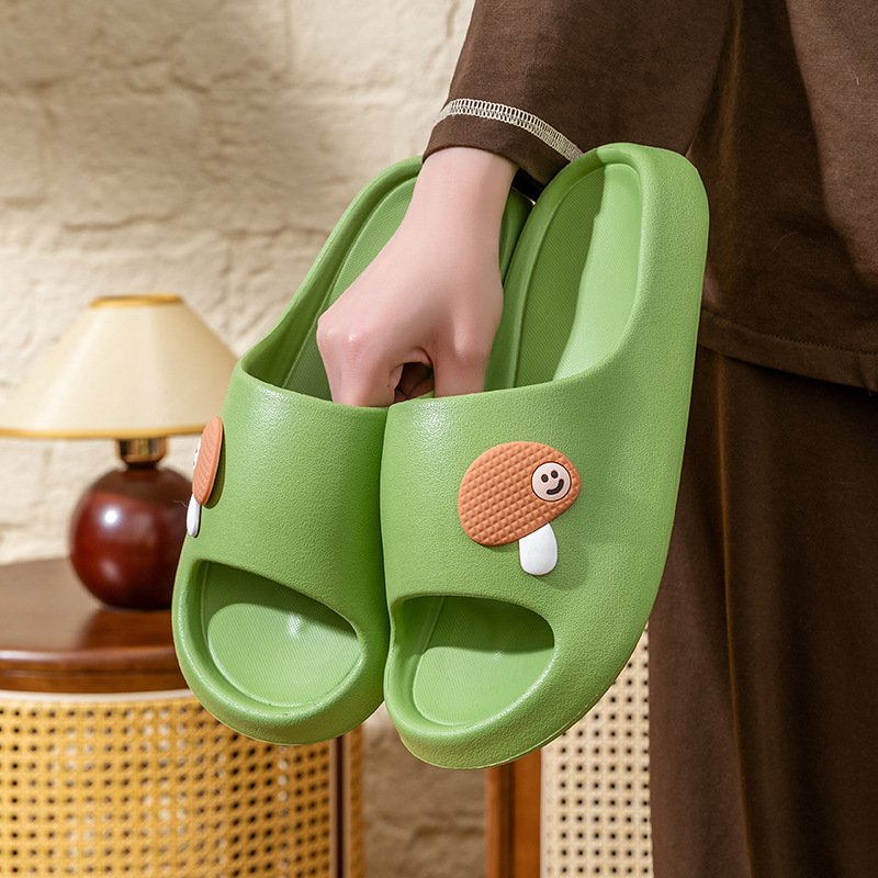 进口蘑菇eva拖鞋女夏季2025新款室内家居浴室洗澡防滑踩屎感凉拖
