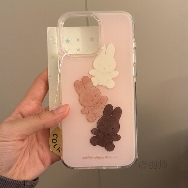 苹果17pm创意可爱饼干kitty双层壳适用iPhone15手机壳IMD防摔14pm