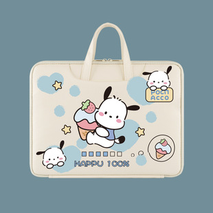 卡通手提电脑包女适用于联想小新air15寸华为matebookD14寸笔记本