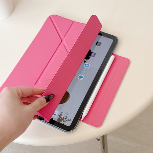 2026适用ipad11代磁吸双面夹保护套Y折air11防摔防弯西瓜红平板壳