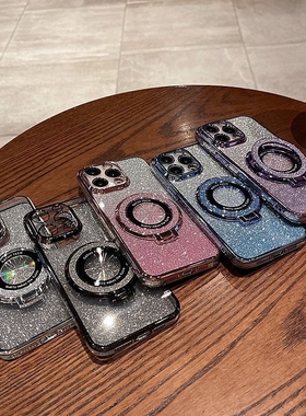 闪粉英文磁吸支架适用VIVO Y300 Y72S Y78 Y3 S20 Y52S S19 Y76S S18S16 Y200 PRO 手机壳批发 电镀保护工厂