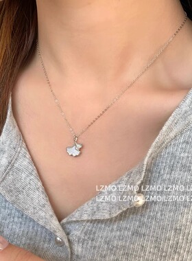 LZMO纯银小幸运项链银杏叶项链