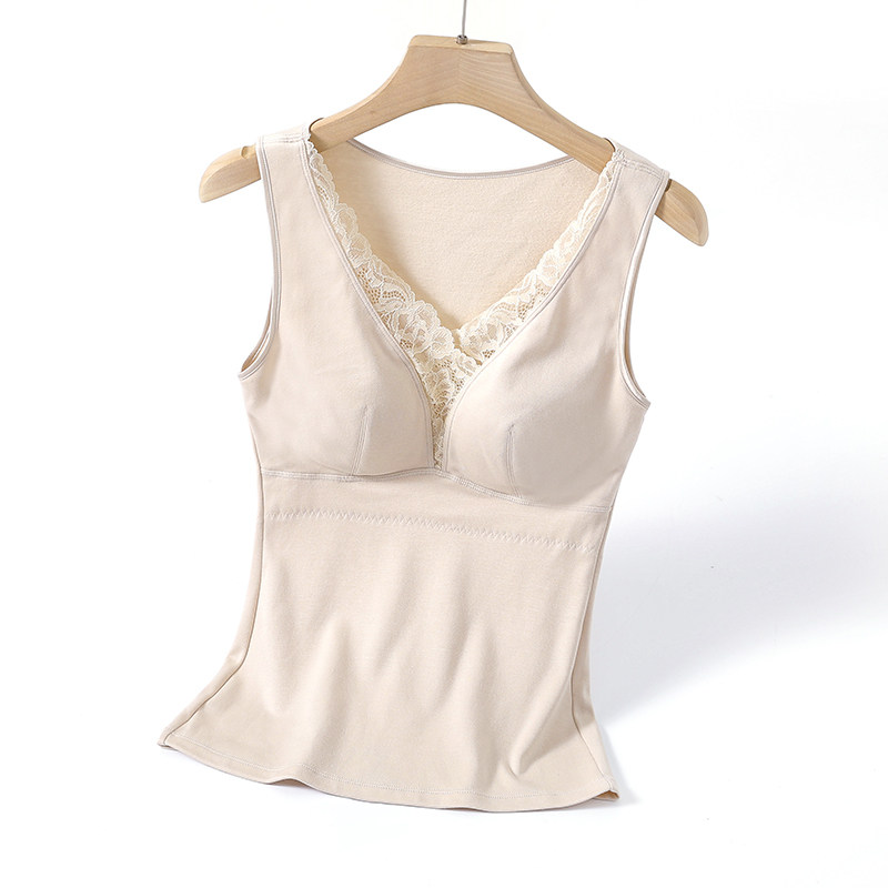 秋冬薄绒纯棉质保暖背心女无钢圈磨毛背心式打底文胸内搭无袖上衣,女士内衣/男士内衣/家居服,保暖背心,淘宝优惠券,粉丝福利购,淘宝优惠卷