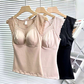 塑身衣薄款 收腹束腰背心带罩杯免穿文胸美体塑形紧身束身聚拢内衣