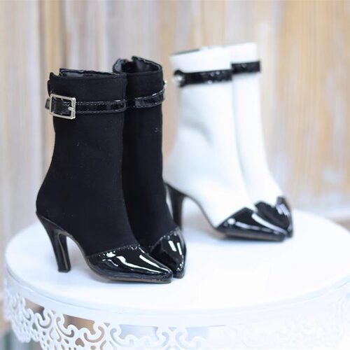 SD16小香风法式高跟短靴