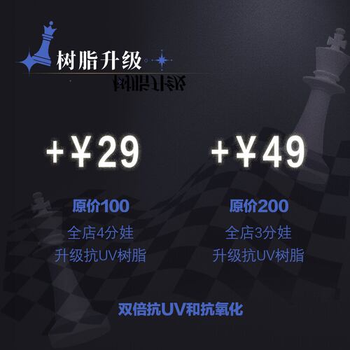 AEDOLL限时抗UV树脂升级加购项