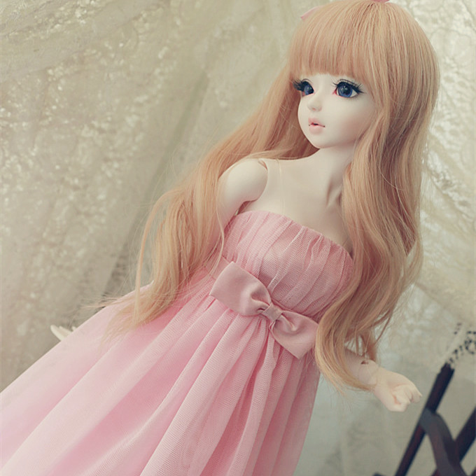 【现货 售完无补】BJD娃衣洋装 抹胸纱裙 四色3分4分SD娃用swdoll