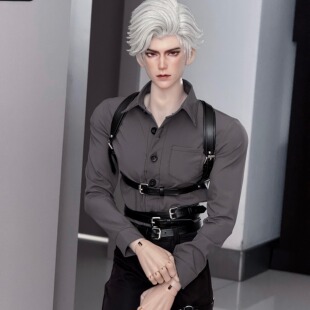 现货包邮 深空衬衫 75叔BJD娃衣 西装制服内搭衬衣ID75 三万院长