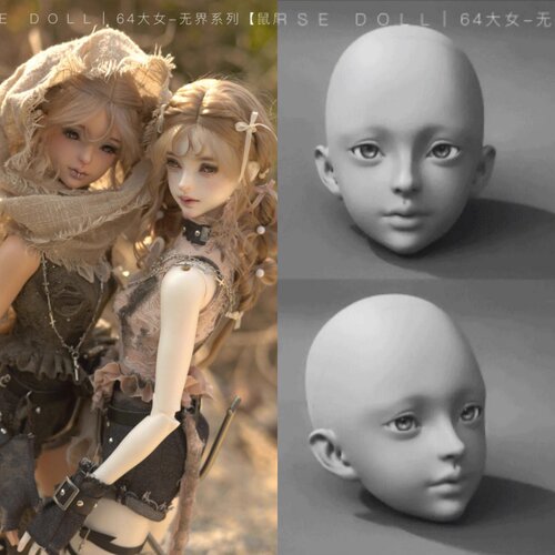 USDOLL 鼠尾草单头 3分BJD娃娃无界系列原创正版  三万院长预售