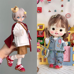 咔咔星球寄售bjd娃鞋 六分/小六分休闲鞋 百搭多色圆头鞋三万院长