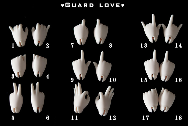【三万院长】guard-love gl bjd 1/4 4代胖体邦尼体 手型