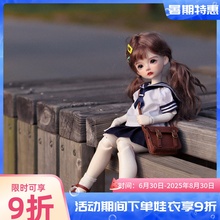 【三万院长】bjd6分娃衣六分 海军风水手服短袖夏JK制服校服套装