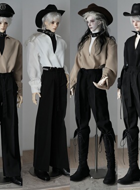 满68包邮 深v衬衫绑带长裤内搭bjd娃衣4分普叔75壮叔 三万院长