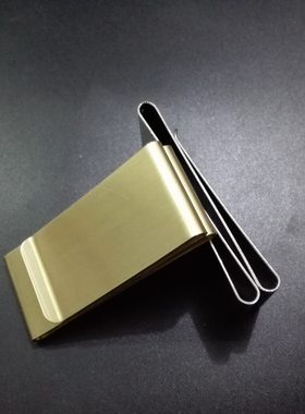 大容量黄铜信用卡夹丹麦同款票据