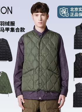 【断码清仓】TAION 男女款 V领羽绒马甲羽绒服男女款秋冬保暖外套
