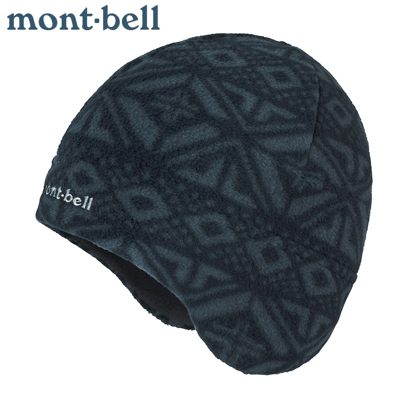 montbell CLIMAPLUS 100 男女印花护耳抓绒帽子1118906
