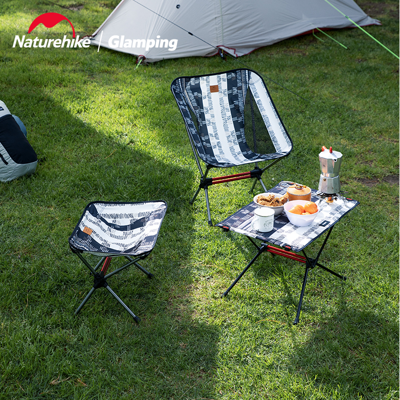 Naturehike挪客桌椅凳套装便携户外露营折叠椅野餐烧烤桌子凳子