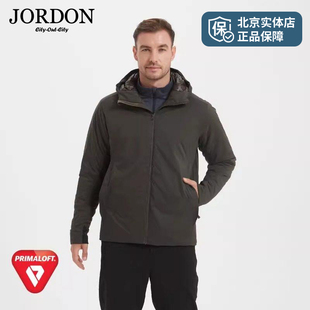 JORDON桥登Primaloft纤维气凝胶棉外套防风保暖连帽棉服男825C