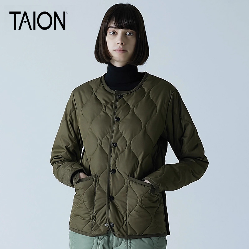 TAION军事轻便绗缝羽绒服男女款秋冬保暖外套104B2ML-1蒋奇明同款