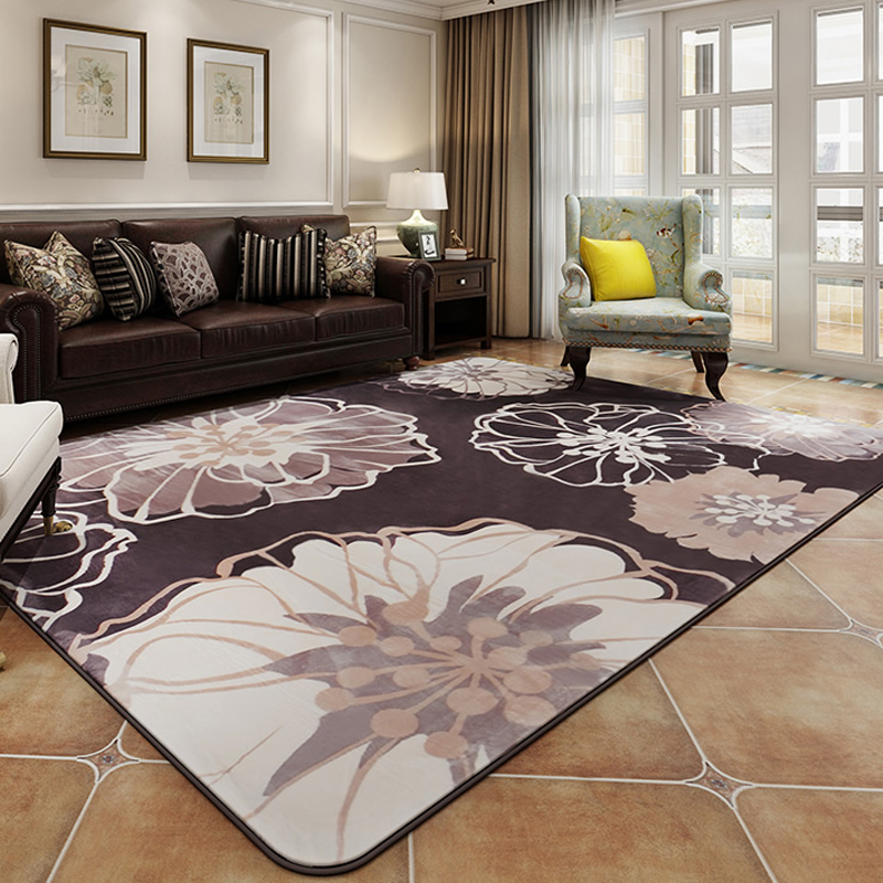 仿羊毛客厅地毯卧室大面积欧美舒适可睡可躺瑜伽防滑简约加厚北欧