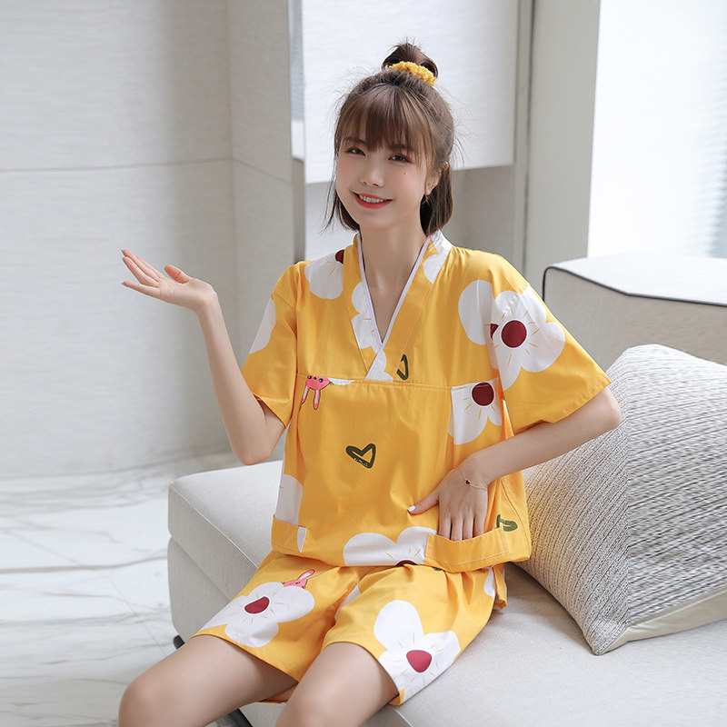 汗蒸服纯棉女韩版简约情侣大码桑拿洗浴中心浴服足疗客人按摩服男