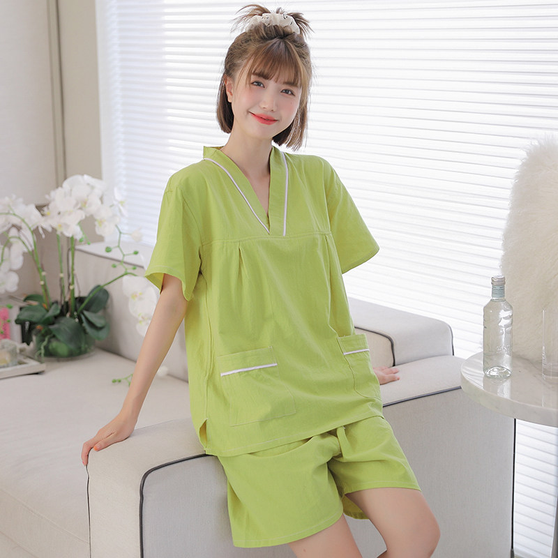 汗蒸服女纯棉韩版情侣桑拿服大码温泉洗浴浴服足疗按摩服家居服男