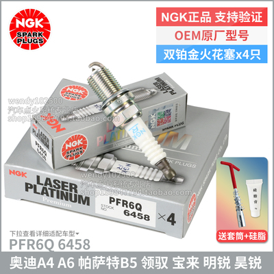 NGK奥迪A4帕萨特B5双铂金火花塞