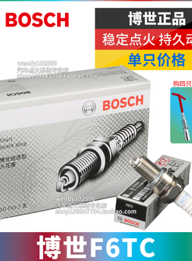 博世大头火花塞F6TC农耕机发电机增程器割灌机水泵抽水机188F190F