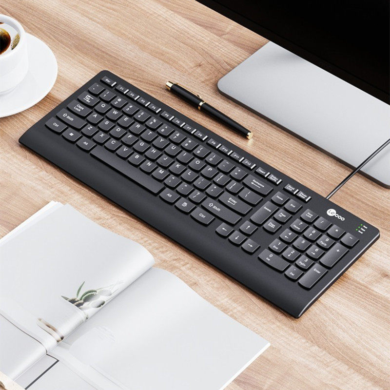 联想来酷 KB103有线键盘 usb笔记本台式电脑商务办公巧克力式键盘