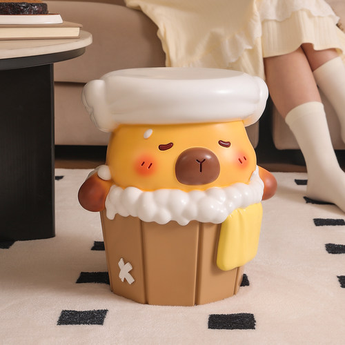 卡皮巴拉门口换鞋凳摆件乔迁礼物