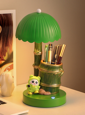 创意可爱熊猫台灯摆件生日礼物