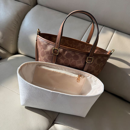 适用于coach菜篮子小号包蔻驰taxi 21内胆包包中包撑内衬收纳袋轻