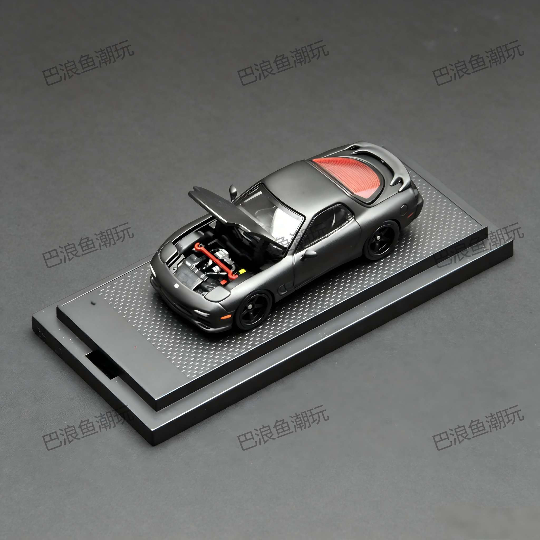 FG 1:64 正版RX7 黑 马自达Mazda 新款 仿真合金汽车模型