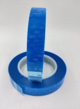 3M8006双面胶膜蓝色PET胶膜聚酯膜胶带蓝色耐温胶带抗溶剂UV性能