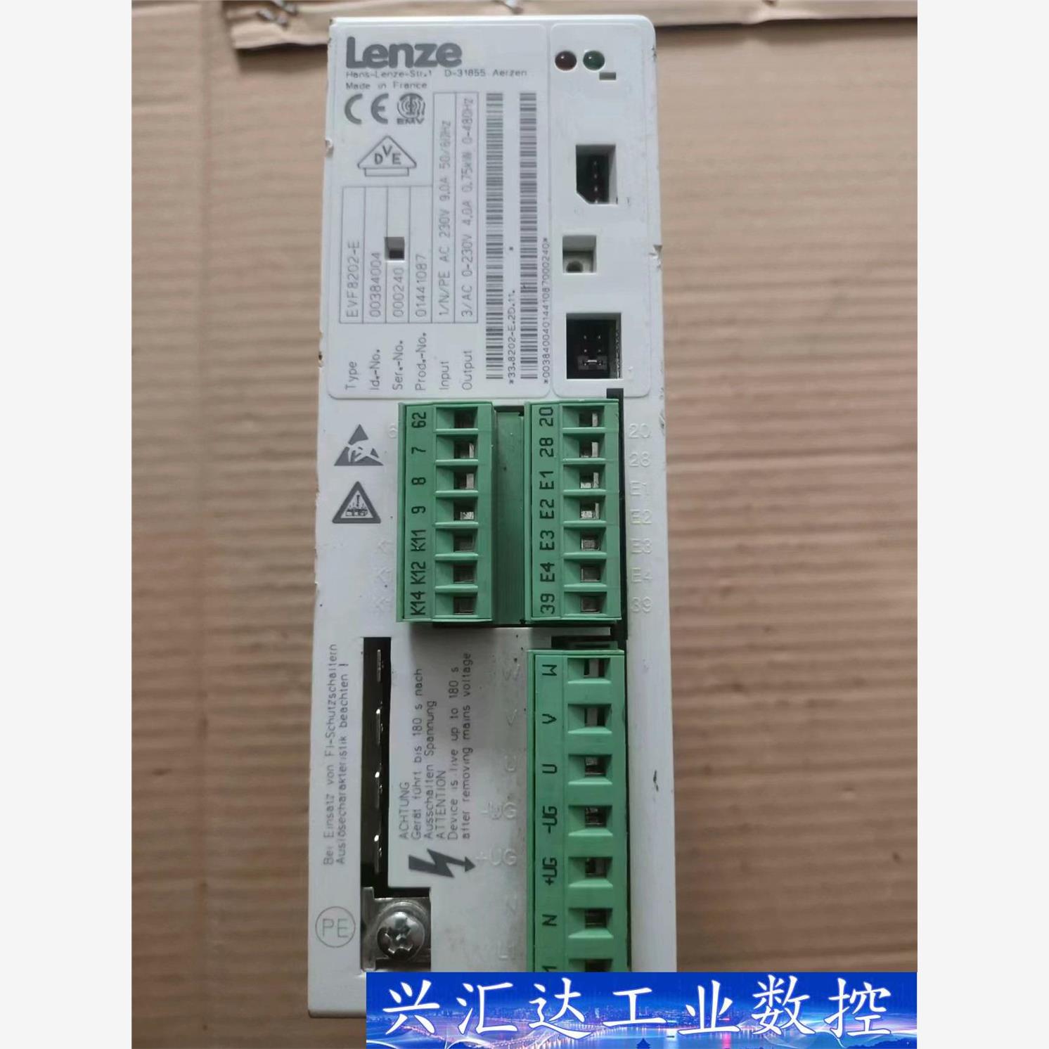 伦茨变频器EVF8202-E0.75KW/230V二手拆机， 议价商品