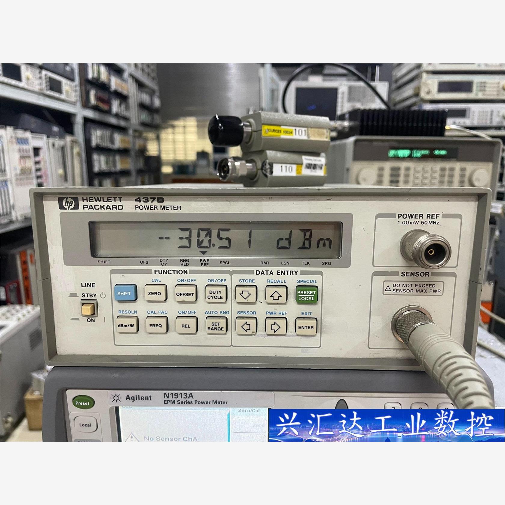 HP437B+安捷伦8482A功率计一套,功能完好,指标精准  询价下单