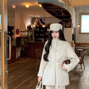 新款 一衣四穿2025冬季 毛毛马甲双面毛呢外套气WP2936 KOREA MISS