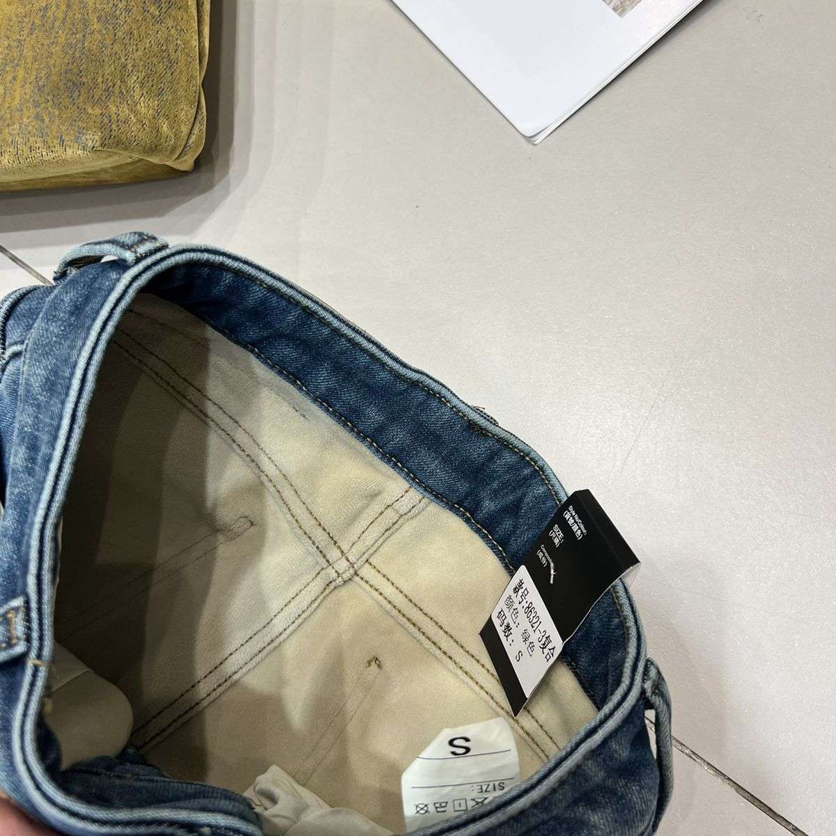 T.H-身毫无压力拉长身材比例牛仔裤(配腰带,腰包)86321-3复合绿色