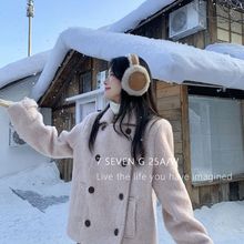 7 SEVEN G-财阀千金贵气感双排扣羊毛外套女秋冬款新品XY10188YY