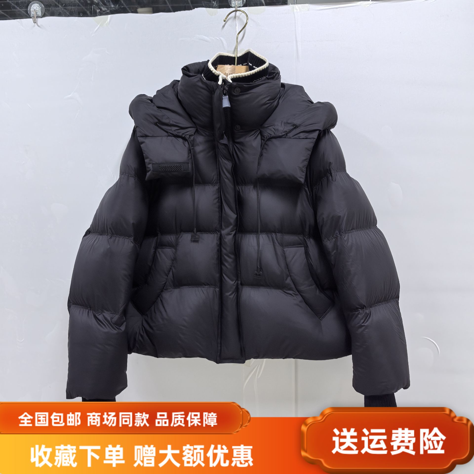 瑞25D527新款时尚休闲白鸭绒连帽保暖减龄羽绒服冬装2025女短外套