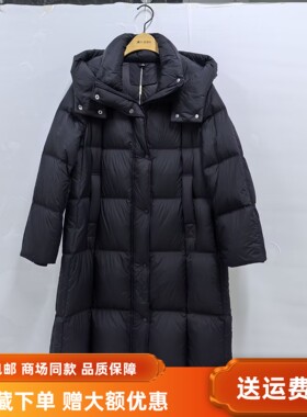 佑芙妮Y25D8053女新款休闲白鸭绒连帽保暖羽绒服冬装2025长款外套