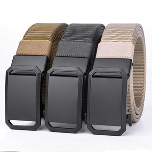 自动扣帆布腰带