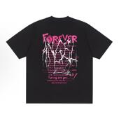 圆领短袖 T恤简约套头男女上衣潮流宽松情侣