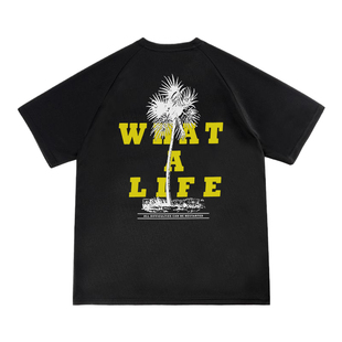 男女同款 T恤 椰树主题速干运动圆领宽松投篮服短袖