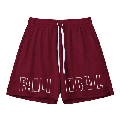 NOTTOMAD 复古美式印花宽松运动训练跑步健身速干四分短裤篮球裤