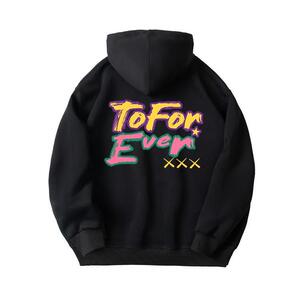 Forever21 字母印花套头连帽卫衣