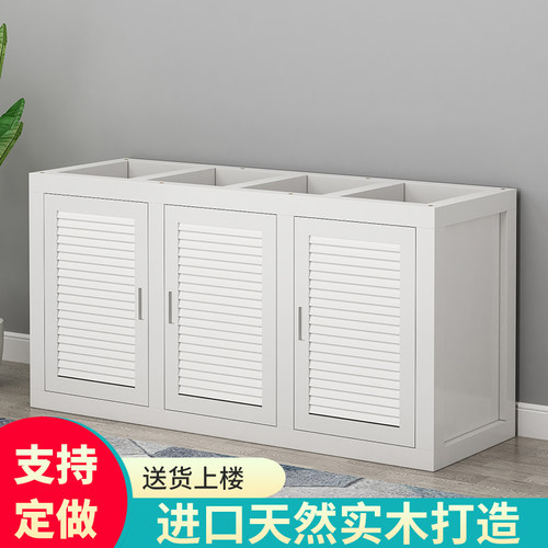 定做鱼缸底柜实木底座架子