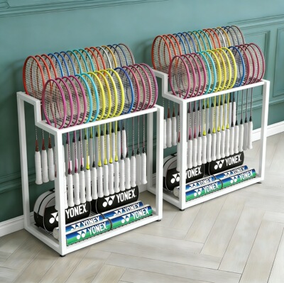 铁先生双层大容量球拍收纳架